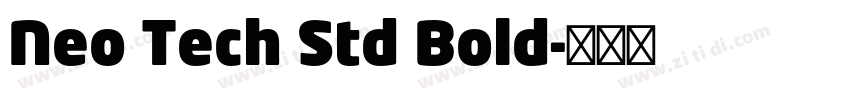 Neo Tech Std Bold字体转换